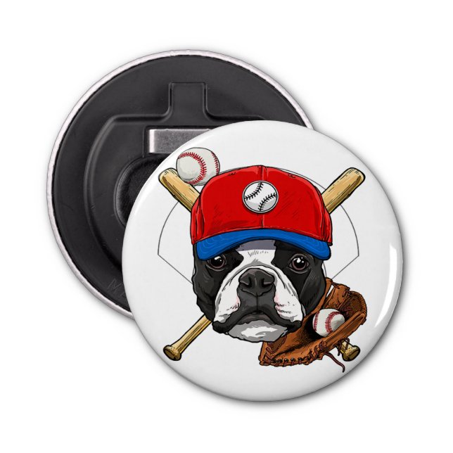 Décapsuleur Bouteille Amoureux des chiens avec aimant (Devant)