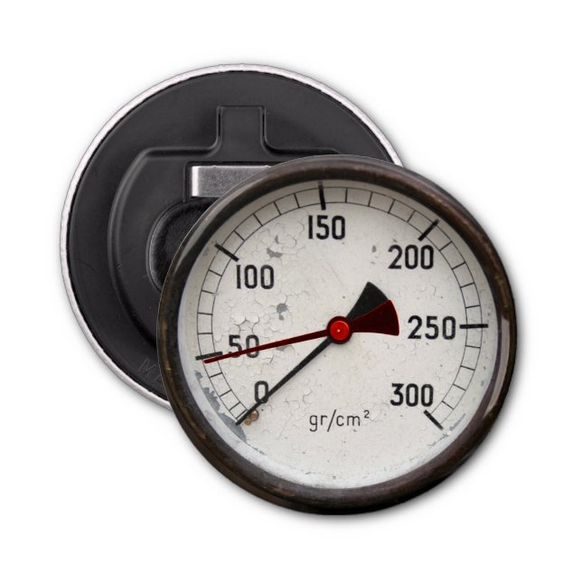 Décapsuleur Bouteille d'anniversaire de vieux manomètre de (Devant)