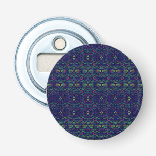Décapsuleur Bouton bleu géométrique Carré