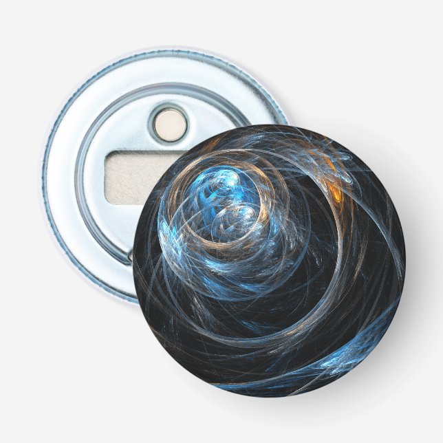 Décapsuleur Bouton d'art Abstrait mondial (Devant)
