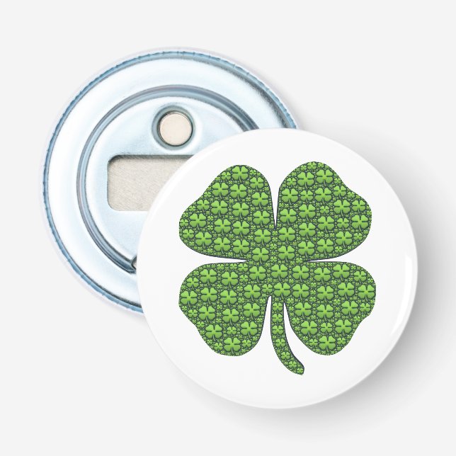 Décapsuleur Bouton de trèfle irlandais (Devant)