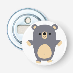 Décapsuleur Bouton d'ours de dessin bleu mignon Ouverture de b
