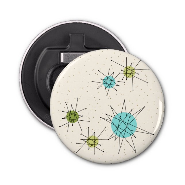 Décapsuleur Bouton étoile atomique Iconique Ouverture de boute (Devant)