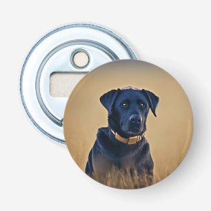 Décapsuleur Bouton noir Labrador Retriever Ouverture de boutei