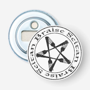 Décapsuleur Braise Seitan Vegan Pentagram (dark version)