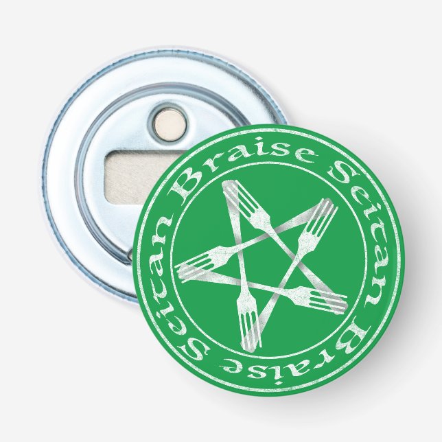 Décapsuleur Braise Seitan Vegan Pentagram (light version) (Devant)