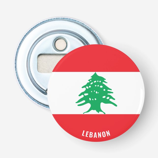 Décapsuleur Bravo au Liban ! Splendide patriotique (Devant)