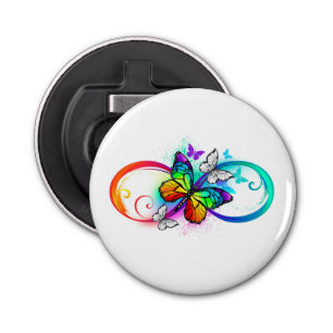 Décapsuleur Bright infinity with rainbow butterfly