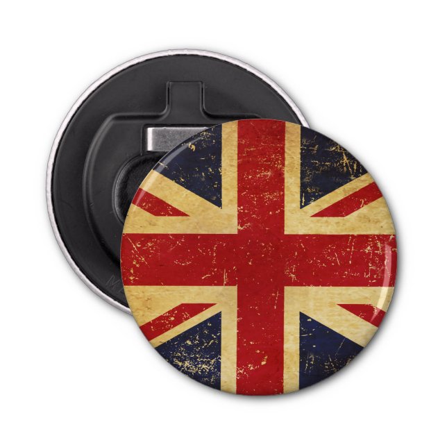 Décapsuleur BRITANNIQUE Drapeau Vintage Bottle Opener (Devant)