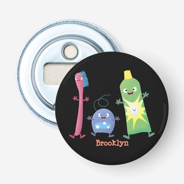 Décapsuleur Brosse à dents mignonne dentifrice dentaire soie d (Devant)