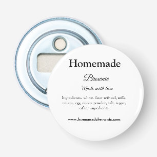 Décapsuleur Brownie maison fait avec amour ajouter texte site