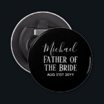 Décapsuleur BUDGET Bestman Groomsmen Cadeaux Noir Blanc<br><div class="desc">Ajoutez trois lignes de texte à ce cadeau moderne de fête de mariée.</div>