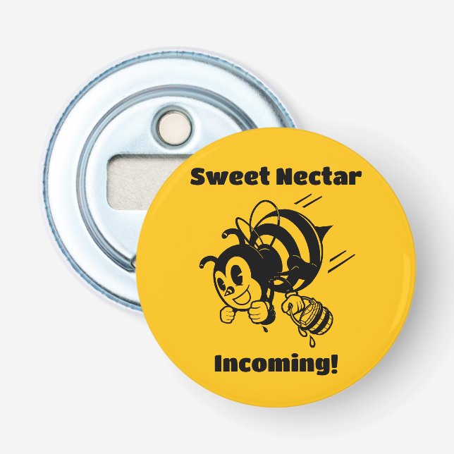 Décapsuleur Busy Bee Sweet Nectar Incoming! Buckets Cartoon (Devant)