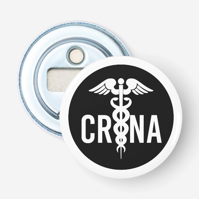 Décapsuleur Cadeau anesthésiste certifié CRNA (Devant)