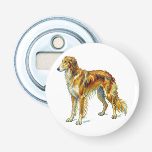 Décapsuleur Cadeau Chien Couleurs Vives Dessin de Saluki
