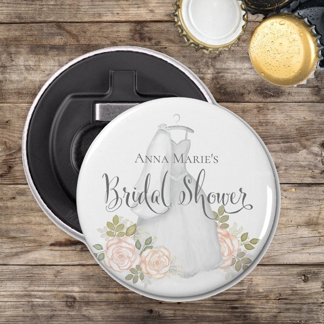 Décapsuleur Cadeau de Fête de Mariage Floral Rose Fardé (Créateur téléchargé)