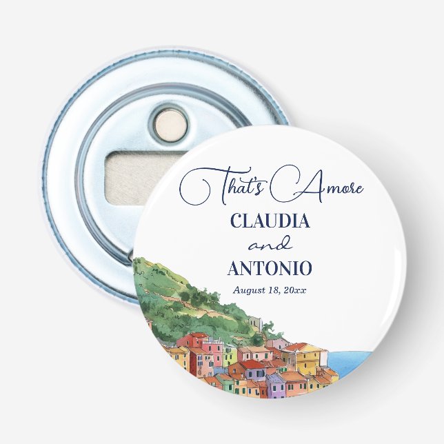 Décapsuleur Cadeau de mariage That's Amore Italian Riviera (Devant)
