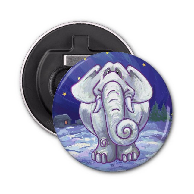 Décapsuleur Cadeau Eléphant blanc mignon (Devant)