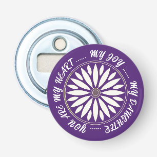 DÉCAPSULEUR CADEAU MODERNE FLEUR DE MAMAN PAPA SOEUR FILS PATR