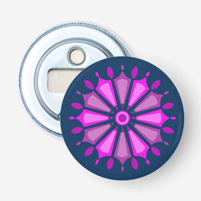 DÉCAPSULEUR CADEAU MODERNE FLEUR DE MAMAN PAPA SOEUR FILS PATR (Devant)