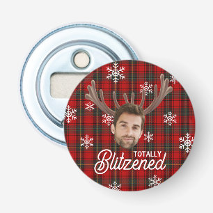 Décapsuleur Cadeau Personnalisé de Noël avec Visage sur Photo 