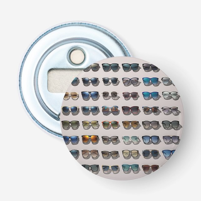 Décapsuleur Cadeau sur le thème des lunettes de soleil (Devant)