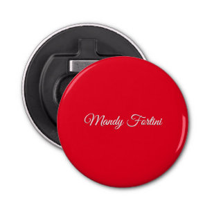 Décapsuleur Calligraphie minimaliste élégante de la plaine rou