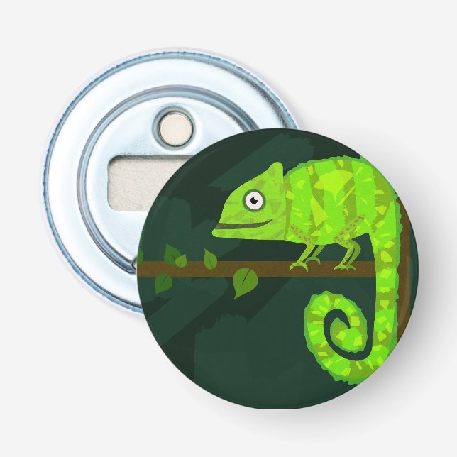 Décapsuleur Caméléon vert mignon (Devant)