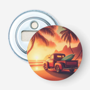Décapsuleur camionnette vintage tropical/Hawaii de surf