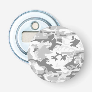 Décapsuleur Camouflage gris neige d'hiver, Militaire, Armée
