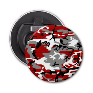 Décapsuleur Camouflage rouge et gris, Militaire, Armée