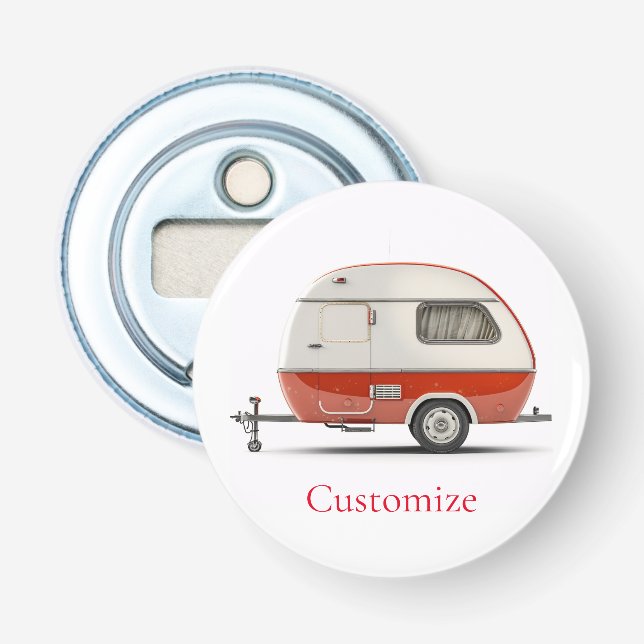 Décapsuleur Camper Teardrop Classic Retro Thunder_Cove (Devant)