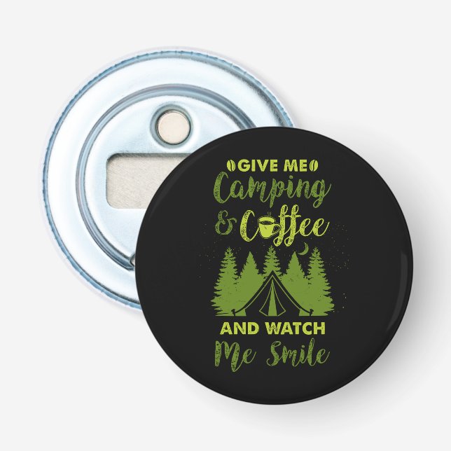 Décapsuleur Camping Camper Cadeau de café (Devant)