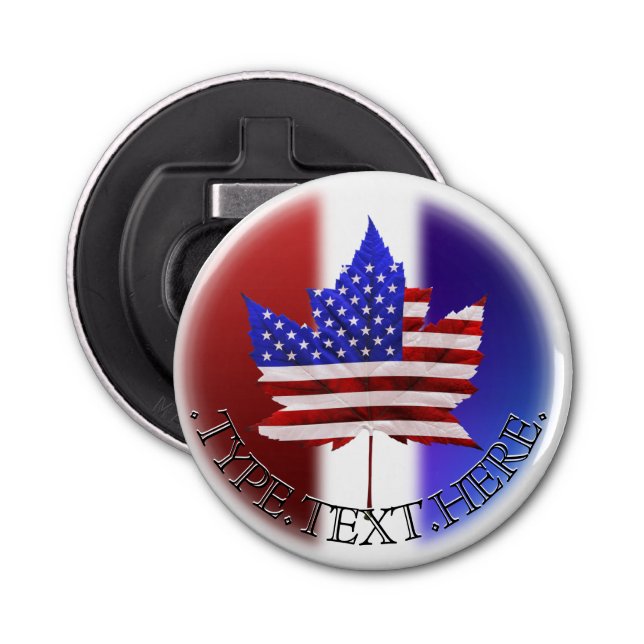 Décapsuleur Canada USA Bottle Opener Souvenirs personnalisés (Devant)