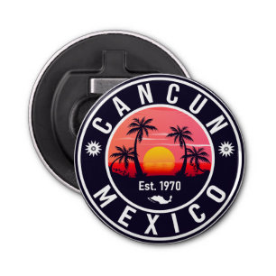 Décapsuleur Cancun Mexique Palm Tree Vintage voyage Souvenir