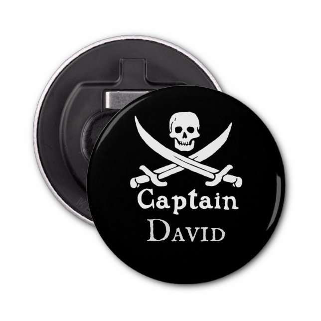 Décapsuleur Capitaine pirate personnalisée (Devant)