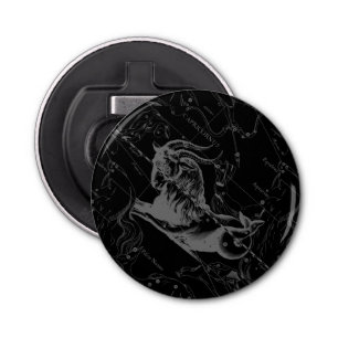 Décapsuleur Capricorne Constellation Hevelius 1690 sur Noir