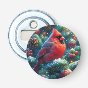 Décapsuleur Cardinal de Noël/hiver