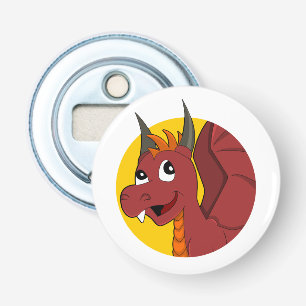 Décapsuleur Caricature de dragon rouge