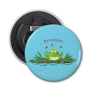Décapsuleur Caricature de grenouille vert mignon