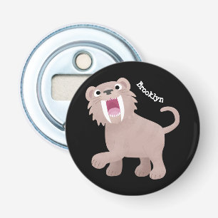 Décapsuleur Caricature du tigre mignon Saber Toothed Smilodon