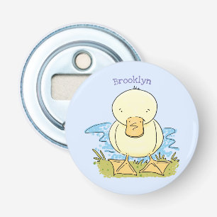 Décapsuleur Caricature jaune mignon pour canard bébé