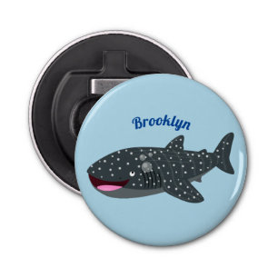 Décapsuleur Caricature joli requin baleine joyeux