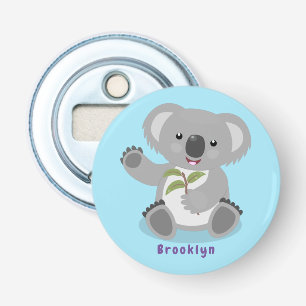 Décapsuleur Caricature joyeux koala agitant
