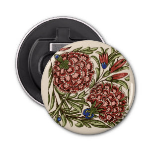 Décapsuleur Carnation Carrelage Fleur Antique Art Rustique