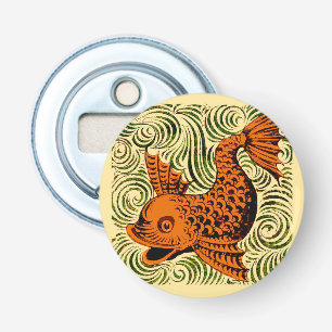 Décapsuleur Carreau Antique Poisson Art Ancien Art De Morgan