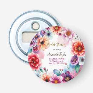 Décapsuleur Carte de Fête des mariées de calligraphie minimali