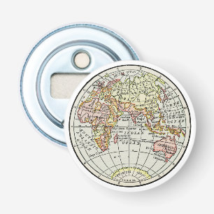 Décapsuleur Carte de l'hémisphère oriental Globe Travel Art