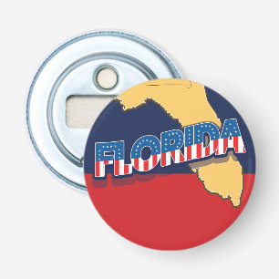Décapsuleur carte des étoiles et des bandes de Floride