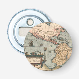 Décapsuleur Carte vintage de l'Amérique du Nord